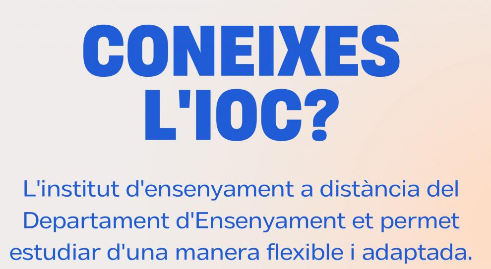 Coneixes l'Institut Obert de Catalunya IOC?